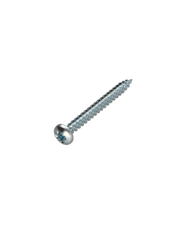 VBA Vis bois agglo Tête ronde TR Pozi N°2 3.5X40 Acier zingué
