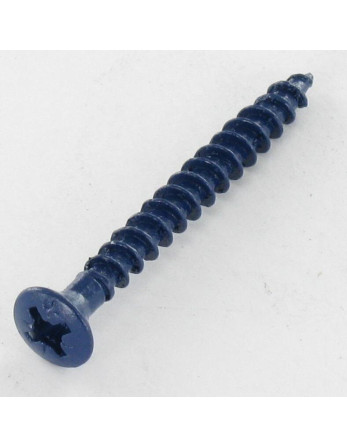 VBA3 Tête fraisée bombée TFB Pozi N°2 4X40 Acier zingué LAQ RAL5003 BL