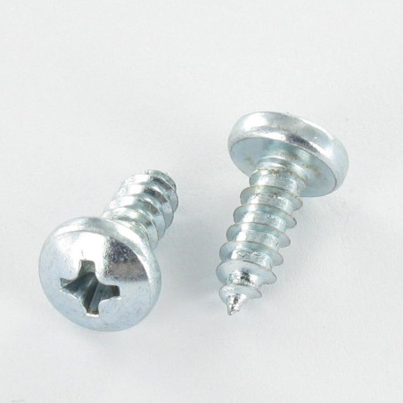 1 x Vis tôle tête cylindrique bombée large Phillips n° 2 4.8X50 Acier zingué