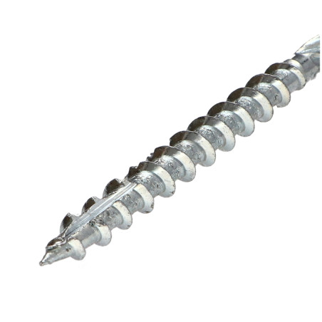 1 x Vis bois TEKOR Tête disque TORX T40 Pointe antifendage type 17 10X120 Filetage partiel Acier zingué