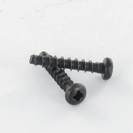 1 x Vis pvc TRILOBE Tête cylindrique bombée TCB Pozi 3X16 FILET45 Acier zingué noir microvis