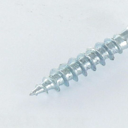 1 x VBA Vis bois agglo Tête fraisée Fendue 5X25 Acier zingué