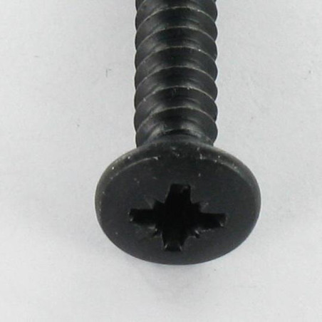 1 x Vis tôle Tête fraisée bombée TFB Pozi 4.8X32 Acier zingué noir