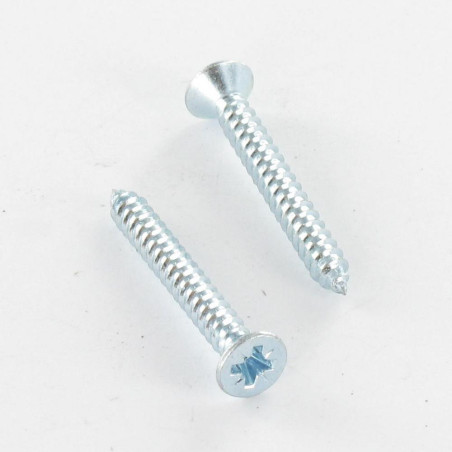 1 x Vis tôle Tête fraisée Pozi 2.2X6.5 Acier zingué