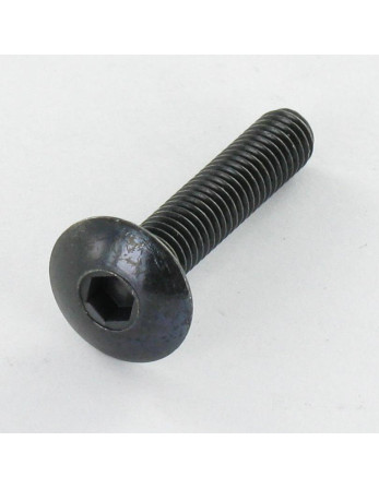 Vis Poelier M8X80 Clé de 5 HC5 Acier zingué noir