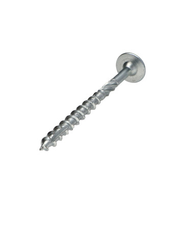 Vis bois TEKOR Tête disque TORX T40 Pointe antifendage type 17 8X80 Filetage partiel Acier zingué
