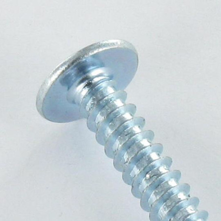 1 x Vis tôle Poelier Pozi 4.2X16 Acier zingué Diamètre de tête: 11 Cranté