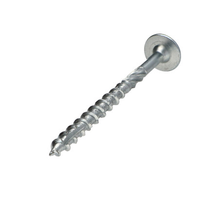 1 x Vis bois TEKOR Tête disque TORX T30 Pointe antifendage type 17 6X80 Filetage partiel Acier zingué