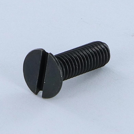 1 x Vis métaux Tête fraisée Fendue M3X30 Acier zingué noir microvis