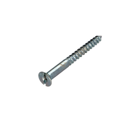 1 x Vis bois Acier zingué 6X60 Percée et taraudée M3 Pas de 60
