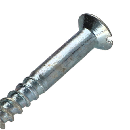 1 x Vis bois Acier zingué 6X60 Percée et taraudée M3 Pas de 60