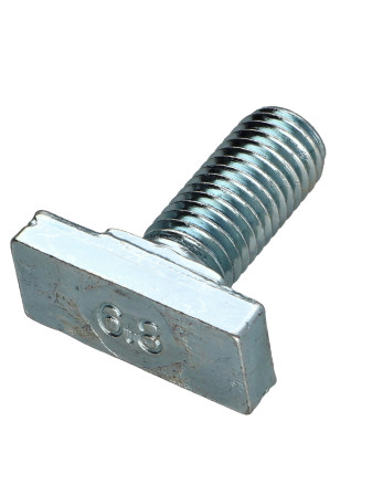 Vis métaux Tête marteau M12/30 12X32 Classe 6.8 Acier zingué
