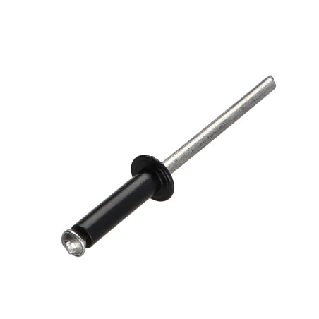 1 x Rivet aveugle éclate GOSTAR Aluminium Tige acier Tête Ronde Standard 4X30 Noir