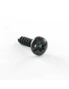 Vis pvc Poelier TORX T20 + Fendue 4X16 Acier zingué noir