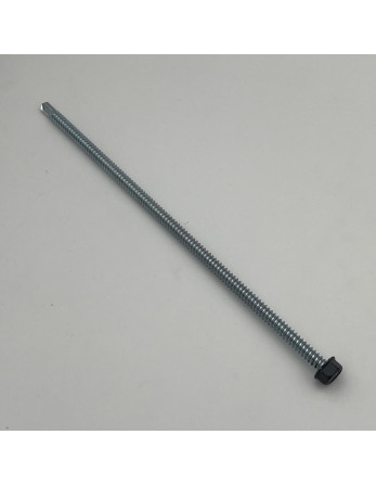 Vis autoperceuse Tête hexagonale TH 6.3X200 Filet tôle Acier zingué RAL7016 gris anthracite