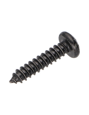 Vis tôle tête cylindrique bombée large Phillips n° 2 4.8X19 Acier zingué noir