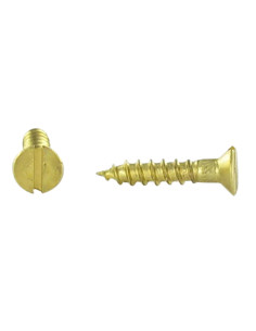 Vis bois Tête fraisée Fendue 4X30 Bichromaté
