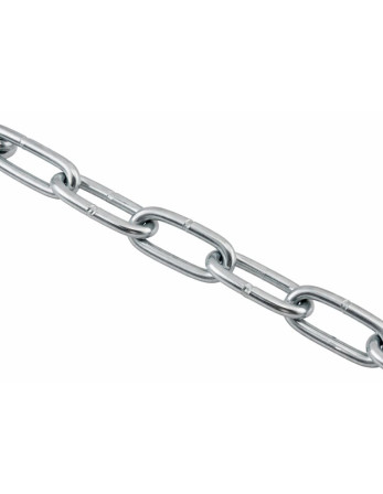 M Chaîne Droite MAILLON CRT 2MM Acier zingué (vendu au m) Forte tenue à la corrosion Acier galvanisé à chaud