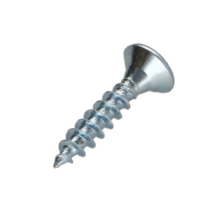 1 x VBA Vis bois agglo Tête fraisée Pozi N°2 4.5X25 Filetage total Acier zingué