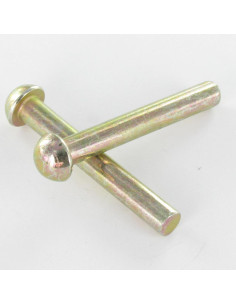Rivet à frapper Tête ronde TR 3.5X11.5 Bichromaté