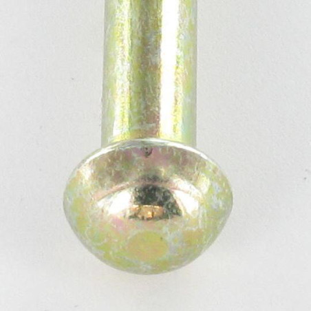 1 x Rivet à frapper Tête ronde TR 3.5X11.5 Bichromaté