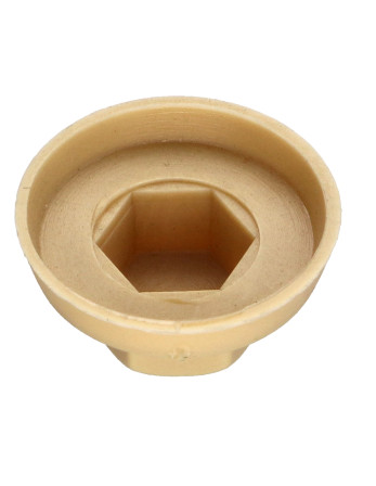 Capuchon Tête hexagonale TH Polyéthylène RAL1001 beige pour vis autoperceuse ou tole de diam 6.3