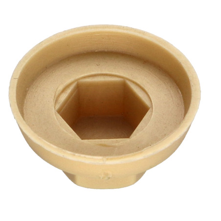1 x Capuchon Tête hexagonale TH Polyéthylène RAL1001 beige pour vis autoperceuse ou tole de diam 6.3