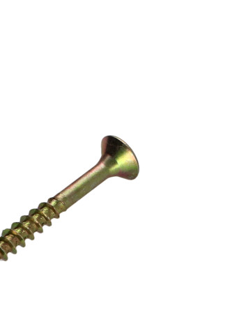VBA Vis bois agglo Tête fraisée Pozi N°2 4X35 Filetage partiel Bichromaté