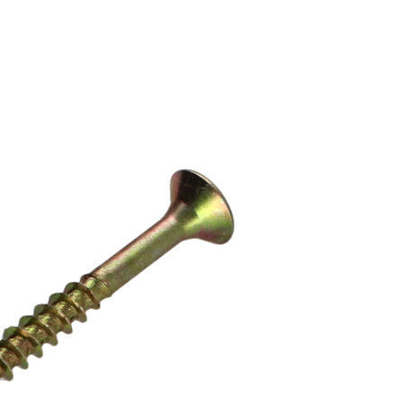1 x VBA Vis bois agglo Tête fraisée Pozi N°2 4X35 Filetage partiel Bichromaté