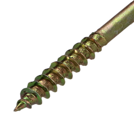 1 x VBA Vis bois agglo Tête fraisée Pozi N°2 4X35 Filetage partiel Bichromaté