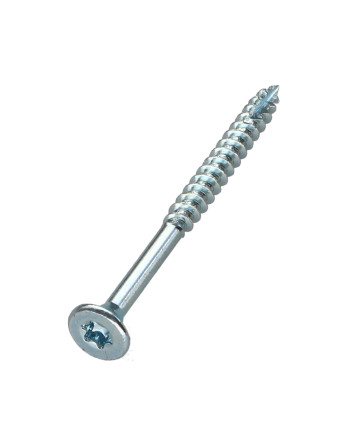 Seau de 385 Vis bois TEKOR 4X50 Tête fraisée TORX T20 Pointe antifendage type 17 Acier zingué