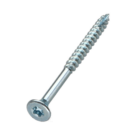 1 x Seau de 385 Vis bois TEKOR 4X50 Tête fraisée TORX T20 Pointe antifendage type 17 Acier zingué