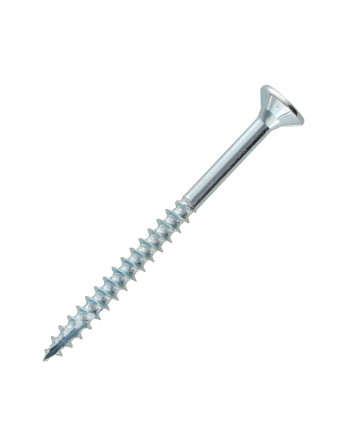 Seau de 385 Vis bois TEKOR 4X50 Tête fraisée TORX T20 Pointe antifendage type 17 Acier zingué