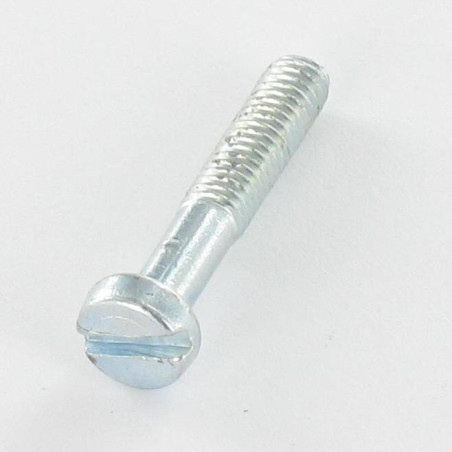 1 x Vis métaux Tête cylindrique TC Fendue M4X22 Filetée sur 14 Acier zingué