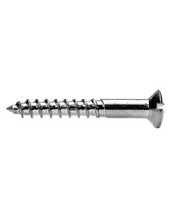 Vis bois Tête fraisée bombée TFB Fendue 4X25 Acier zingué noir