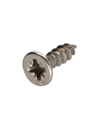 VBA Vis bois agglo Tête fraisée Pozi N°2 3.5X13 Filetage total Acier nickelé