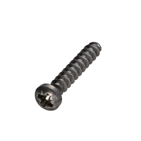 1 x Vis Euro Tête cylindrique bombée TCB POZI et fendu 6X35 Diamètre de tête: 9.5 Acier zingué noir à