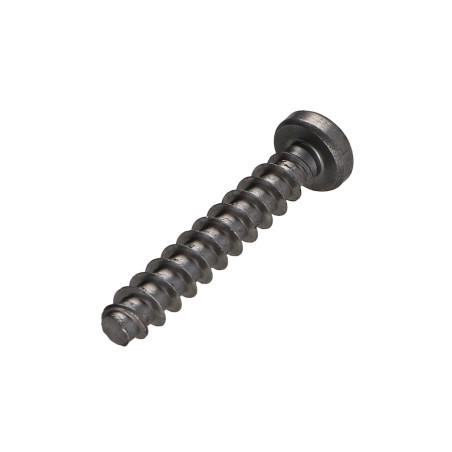 1 x Vis Euro Tête cylindrique bombée TCB POZI et fendu 6X35 Diamètre de tête: 9.5 Acier zingué noir à