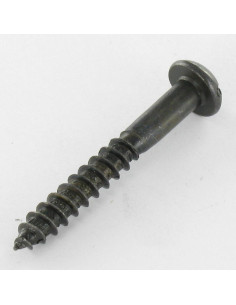 Vis bois Tête ronde TR Fendue 4.5X20 Acier zingué noir 2