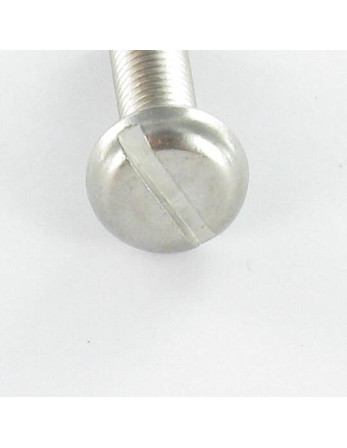 Vis métaux Tête cylindrique large TCL Fendue M2.5X3.5 Acier brut microvis