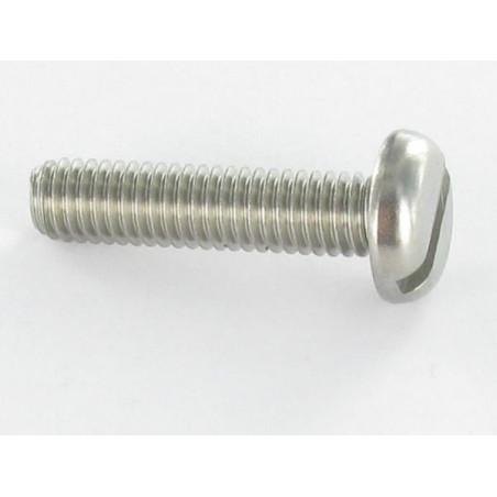 1 x Vis métaux Tête cylindrique large TCL Fendue M2.5X3.5 Acier brut microvis