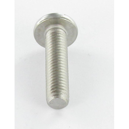 1 x Vis métaux Tête cylindrique large TCL Fendue M2.5X3.5 Acier brut microvis