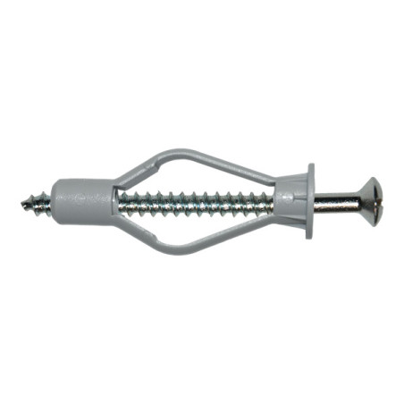 1 x Cheville Nylon 8X40 Avec Vis bois Tête fraisée 4X45