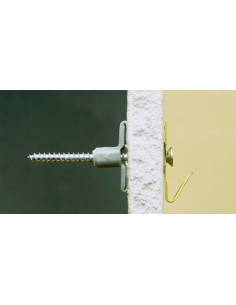 Cheville Nylon 8X40 Avec Vis bois Tête fraisée 4X45 2