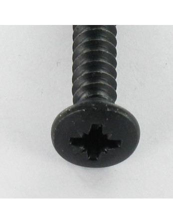 Vis tôle Tête fraisée bombée TFB Pozi 3.5X13 Acier zingué noir