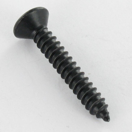 1 x Vis tôle Tête fraisée bombée TFB Pozi 3.5X13 Acier zingué noir