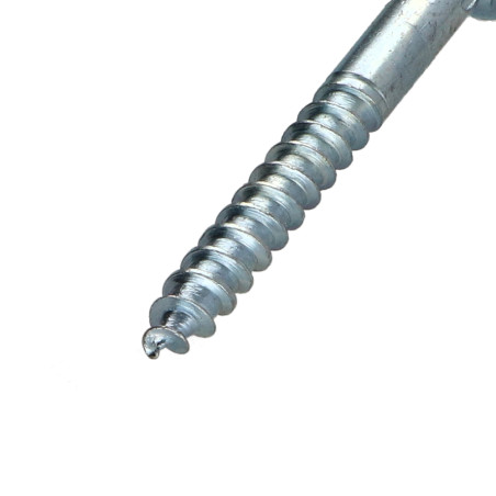 1 x Vis bois Tête fraisée Fendue Percée et taraudée 6X50 Acier zingué