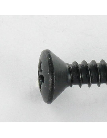 Vis tôle Tête fraisée bombée TFB Pozi 3.5X13 Acier zingué noir