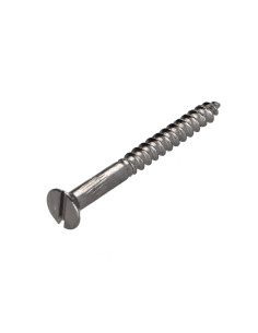 Vis bois Laiton chrome Tête fraisée Fendue 4.5X30 2
