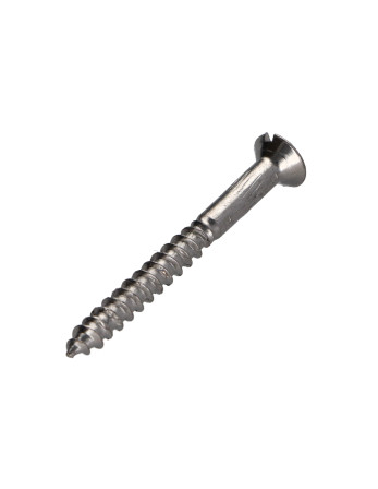 Vis bois Laiton chrome Tête fraisée Fendue 4.5X30